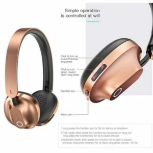 Baseus Encok Wireless Headphone D01 Blush Gold