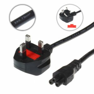 LAPTOP POWER CORD WITH FUSE(N/W)