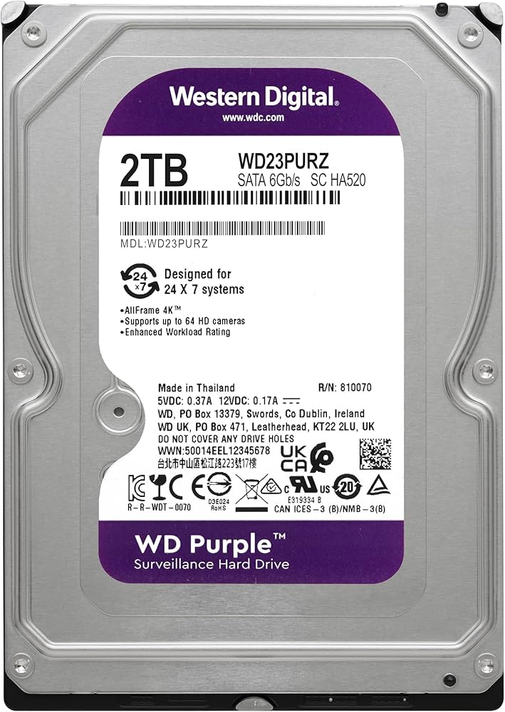 Hard Disk Wd 2TB Sata Purple - Image 2